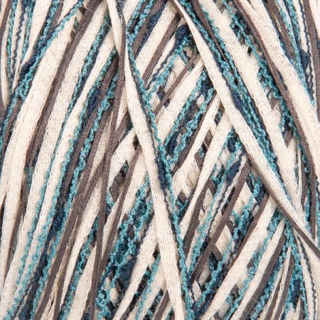 Bavlněná směsová pletací příze MarLen tyrkys melír