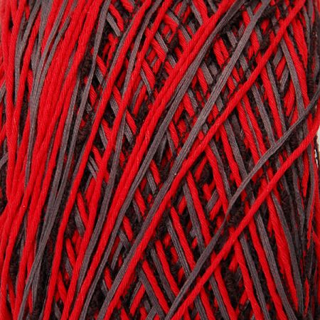 Bavlna/směs příze Marlen červenočerný melír