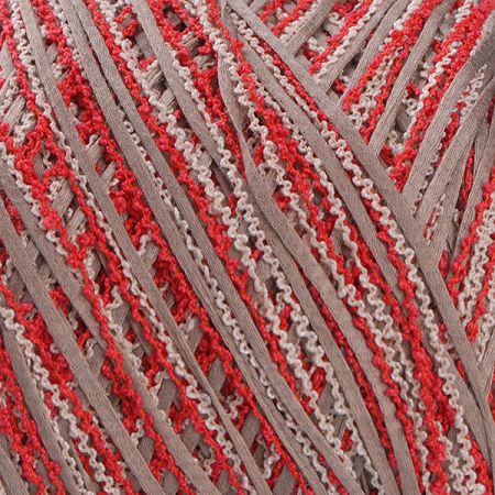 Bavlněné pletací příze MarLen červenobéžová