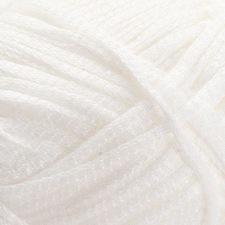 Bavlněná stužková příze MarLen s leskem bílá