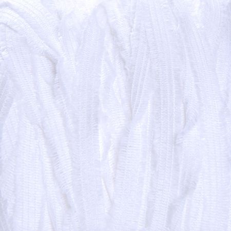 Efektní bavlněná stužková příze bílá