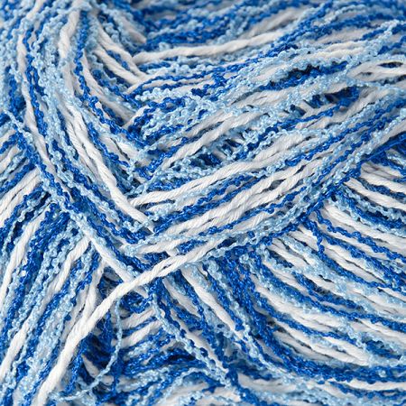 Bavlněná pletací příze MarLen s buklé modrobílá