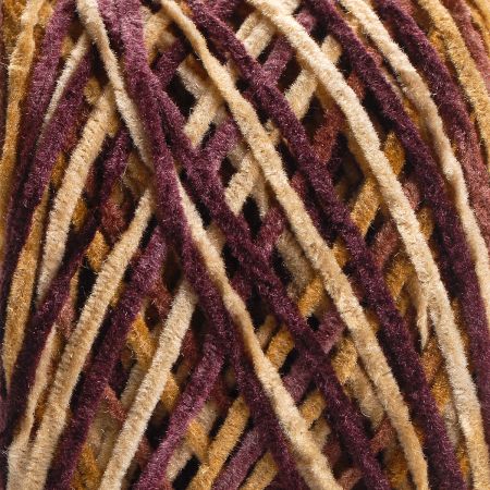 Žinylková příze MarLen bavlna směs vínová/hnědá