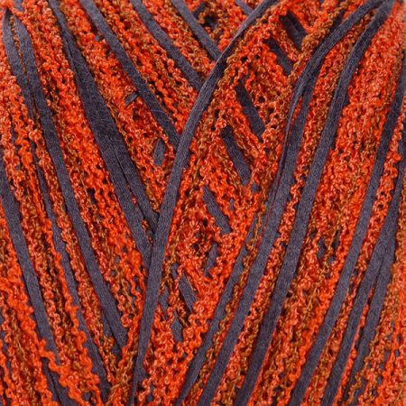 Bavlněná stužková příze MarLen oranžovošedý melír