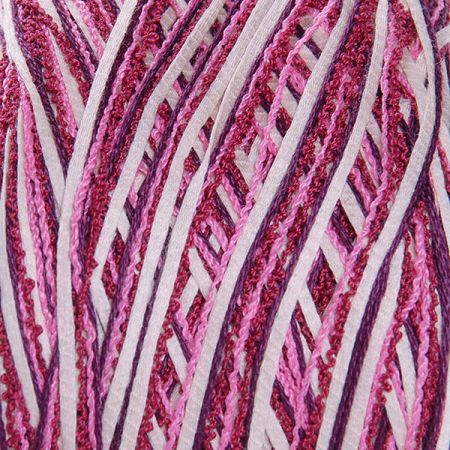 Bavlněná stužková příze MarLen vínovosm0etanový melír II.jakost