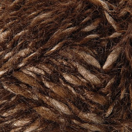 Vlněná směsová příze MarLen s dlouhým vlasem hnědá
