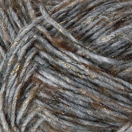 Pletací příze MarLen směs vlna/REX šedohnědá/zlatá