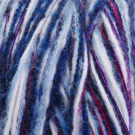 Vlněná pletací příze Marlen modrofialový melír