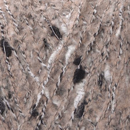 Směsová vlněná pletací příze hnědý melír