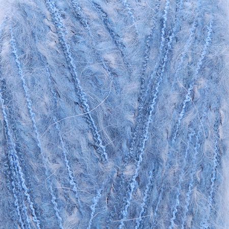 Směsová vlněná pletací příze modrý melír