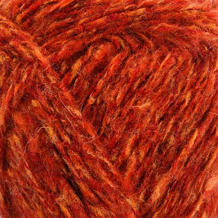 Vlněná směsová pletací příze MarLen oranžový melír