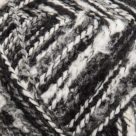 Mohérová pletací příze vlnka/bukle černá
