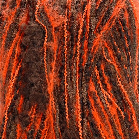 Vlněná příze MarLen nestejné síly buklé oranžovohnědá