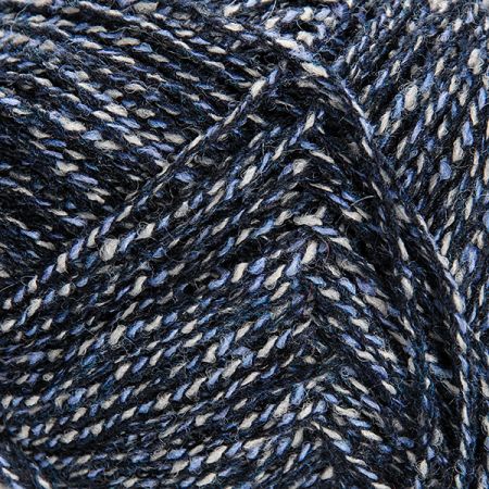 Vlněná příze MarLen modrobílý melír