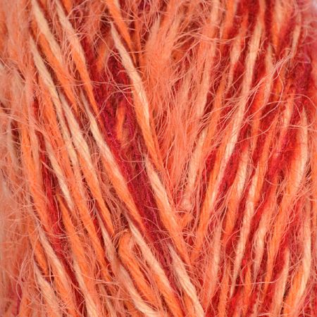 Vlněná pletací příze MarLen oranžový melír