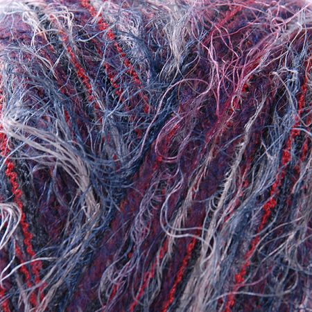 Vlněná příze MarLen červenočerný melír