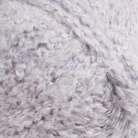 Pletací příze směs angora/vlna bukle šedá