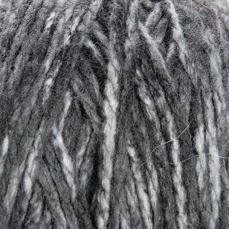 Vlněná pletací příze MarLen černošedý melír