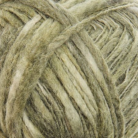 Efektní vlněná příze MarLen nestejné síly zelená