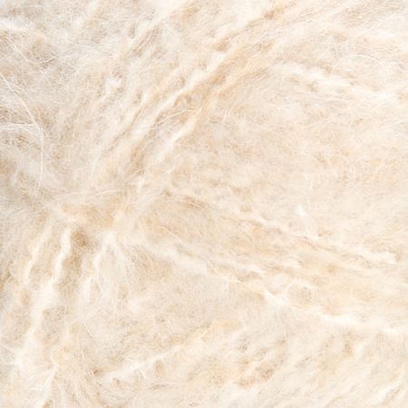 Mohérová pletací příze MarLen hustší vlas smetanová