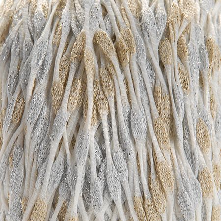 Efektní přípletová pletací příze stříbrná/zlatá MarLen