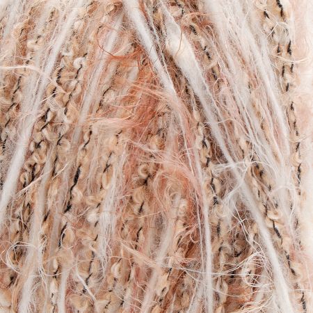 Efektní pletací příze Marlen hnědý melír s vlasem