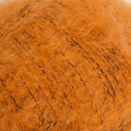 Mohérová příze směs MarLen  melír oranžovočený