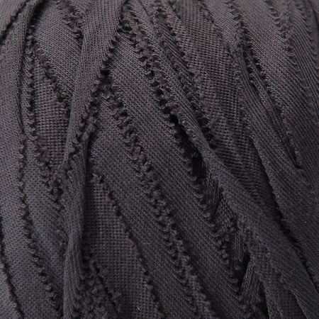 Bavlněná pletací příze šíroká tmavě šedá