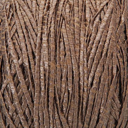 Efektní stužková viskozová pletací příze MarLen hnědá