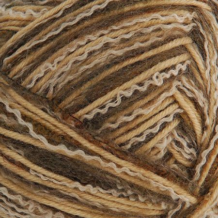 Vlněná směsová příze Marlen hnědá/khaky melír