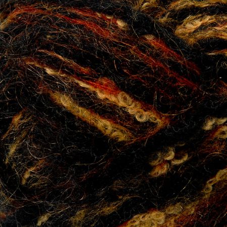 Vlněná pletací příze Marlen barevný černý melír