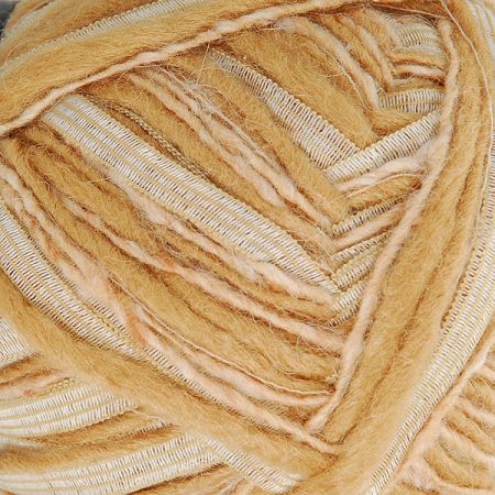 Efektní příze Marlen nestejná síla hnědý melír 1 kg
