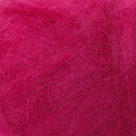 Směsová vlněná pletací příze tmavorůžové barvy