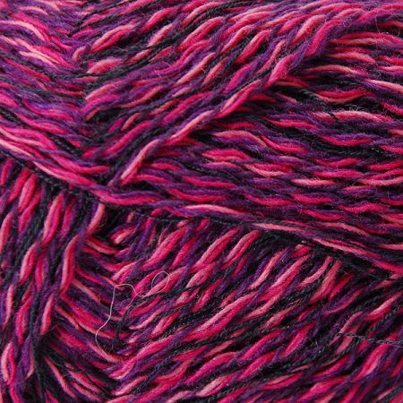 Bavlněná pletací příze růžovofialový melír