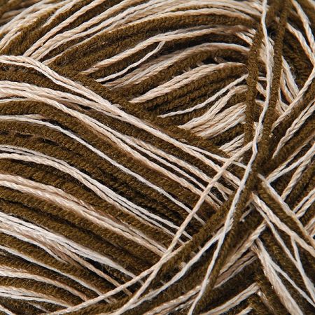 Bavlněná příze Marlen hnědo-oříškový melír