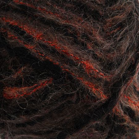 Moherová směsová příze Marlen černá/hnědá/rezavá