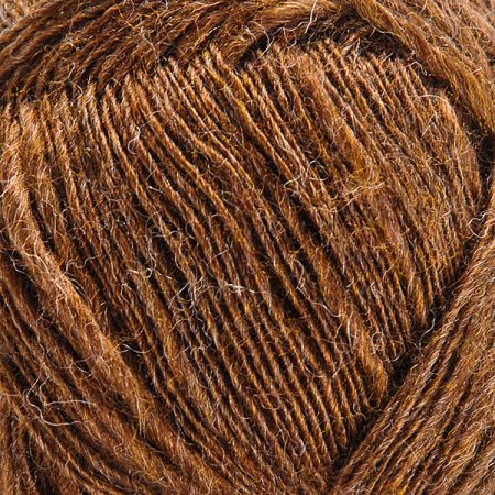 Vlněná pletací příze MarLen nestejné síly hnědá