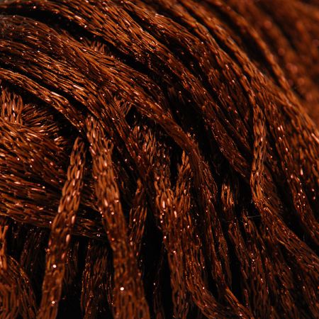 Viskozová efektní příze Marlen tm.hnědá lesk