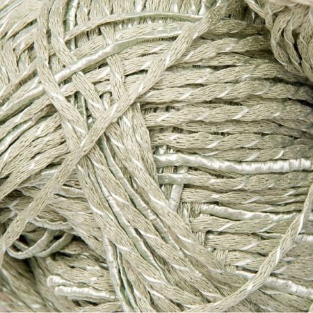 Efektní bavlněná příze zelenošedá