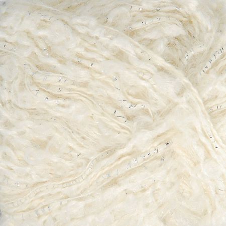 Efektní směsová příze Marlen bílé buklé