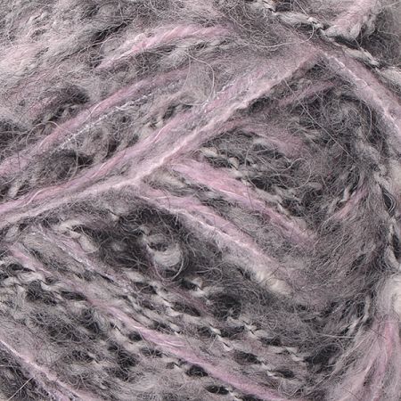 Směsová vlněná pletací příze růžovošedé barvy