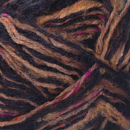 Směsová pletací příze MarLen oranžovočerný melír