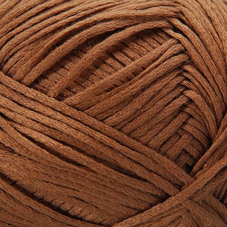 Stužková bavlněná příze, hnědá