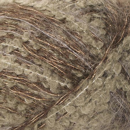 Směsová pletací příze MarLen zelenozlatý melír