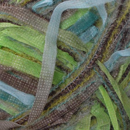 Vlněná pletací příze MarLen zelenohnědý melír