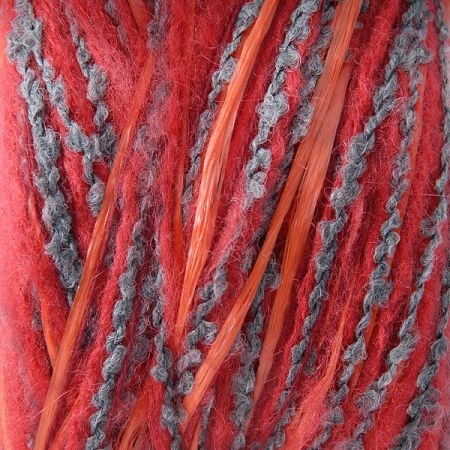 Vlněná příze Marlen červený melír