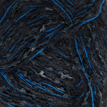 Efektní pletací příze Marlen černotyrkysový melír