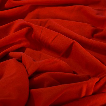 Flauš směs vlna kašmír tmavší červená