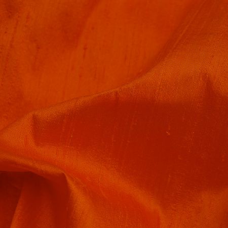 Šantung jednofarebný tm.oranžová