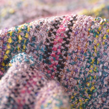 Originální ručně tkaná látka fialový melír